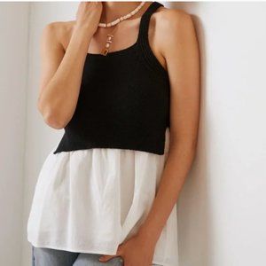 Anthropologie Jenna Twofer Sweater Tank - NWT - Large